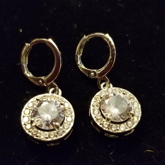 2 Carat AAA C.Z .925 Sterling Silver Earrings